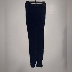 American Apparel Royal Navy Blue Riding Pants Size Large ribbed equestrian -G